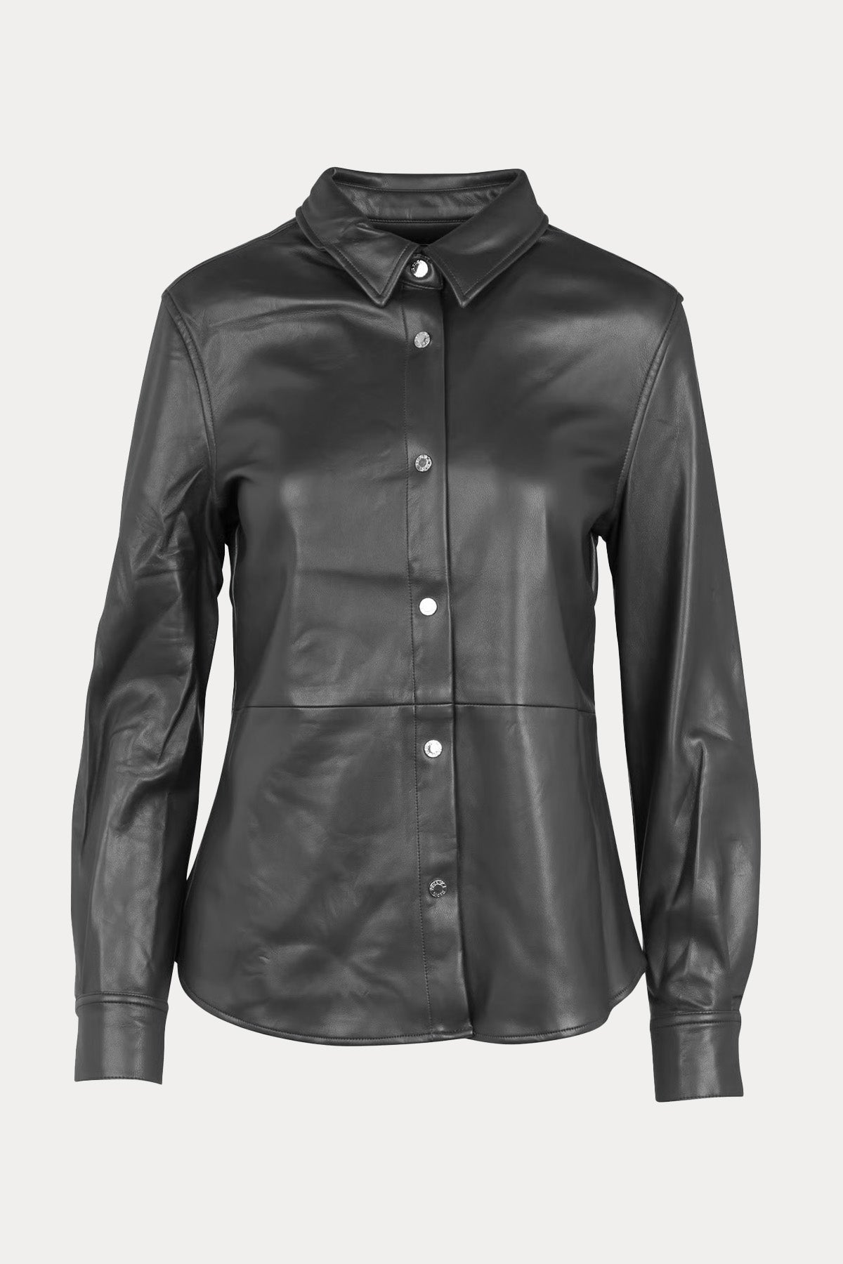 Berenice Celian Regular Fit Deri Gömlek