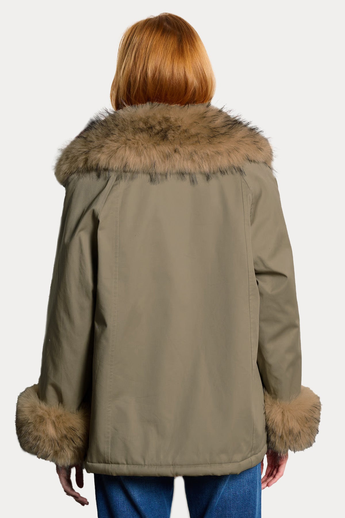 Berenice Gvita Comfort Fit Kürklü İçi Peluş Kaban