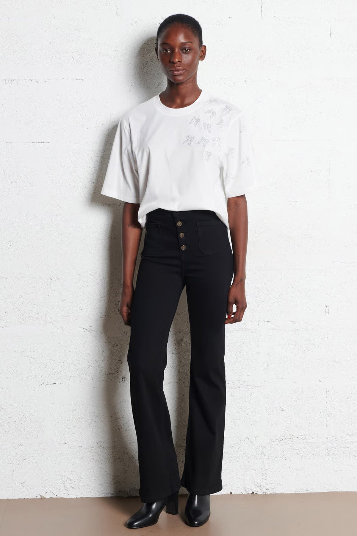 Berenice Wings Comfort Fit Kanat Desenli T-shirt