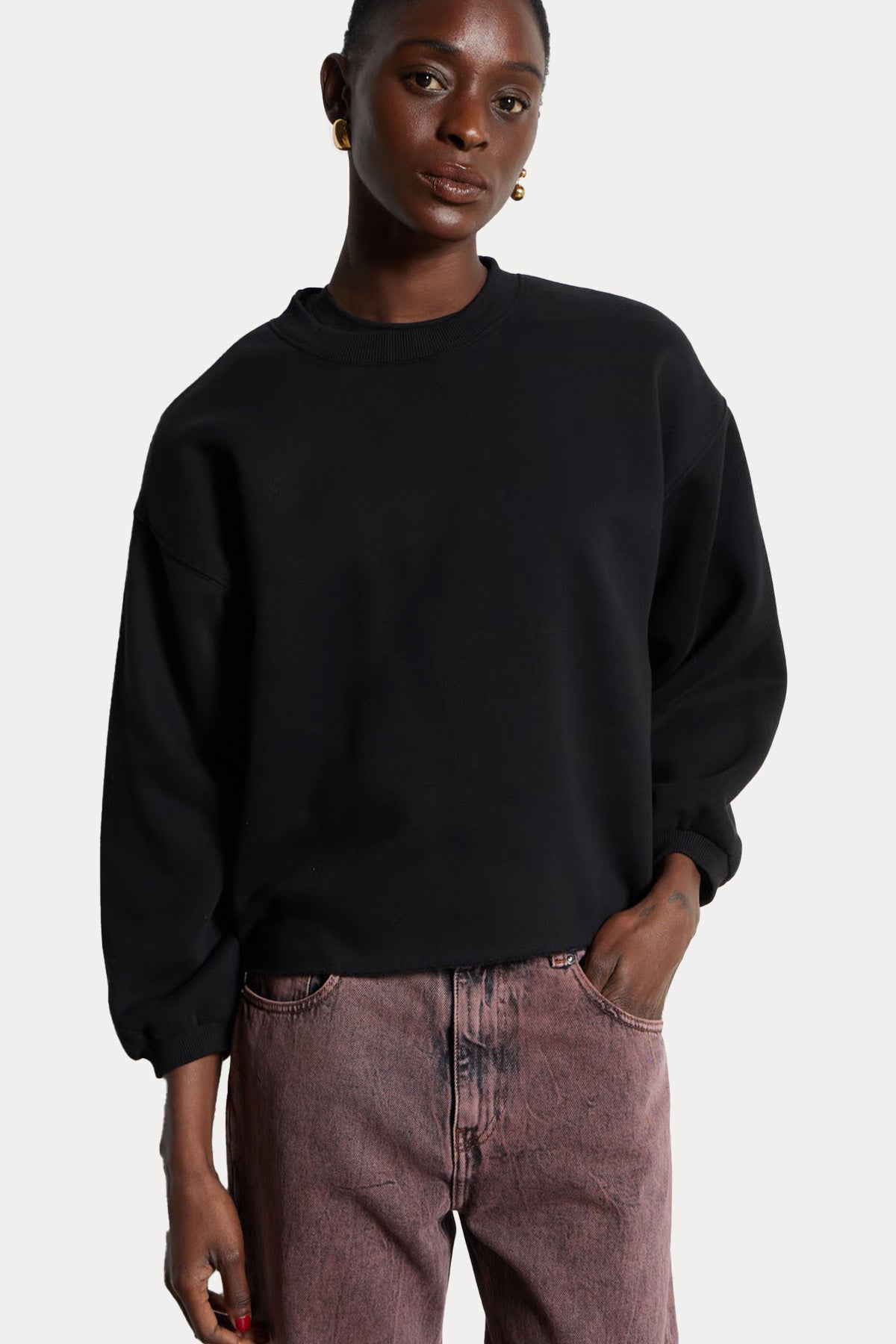 Berenice Siana Comfort Fit Kanat Desenli Şardonlu Sweatshirt