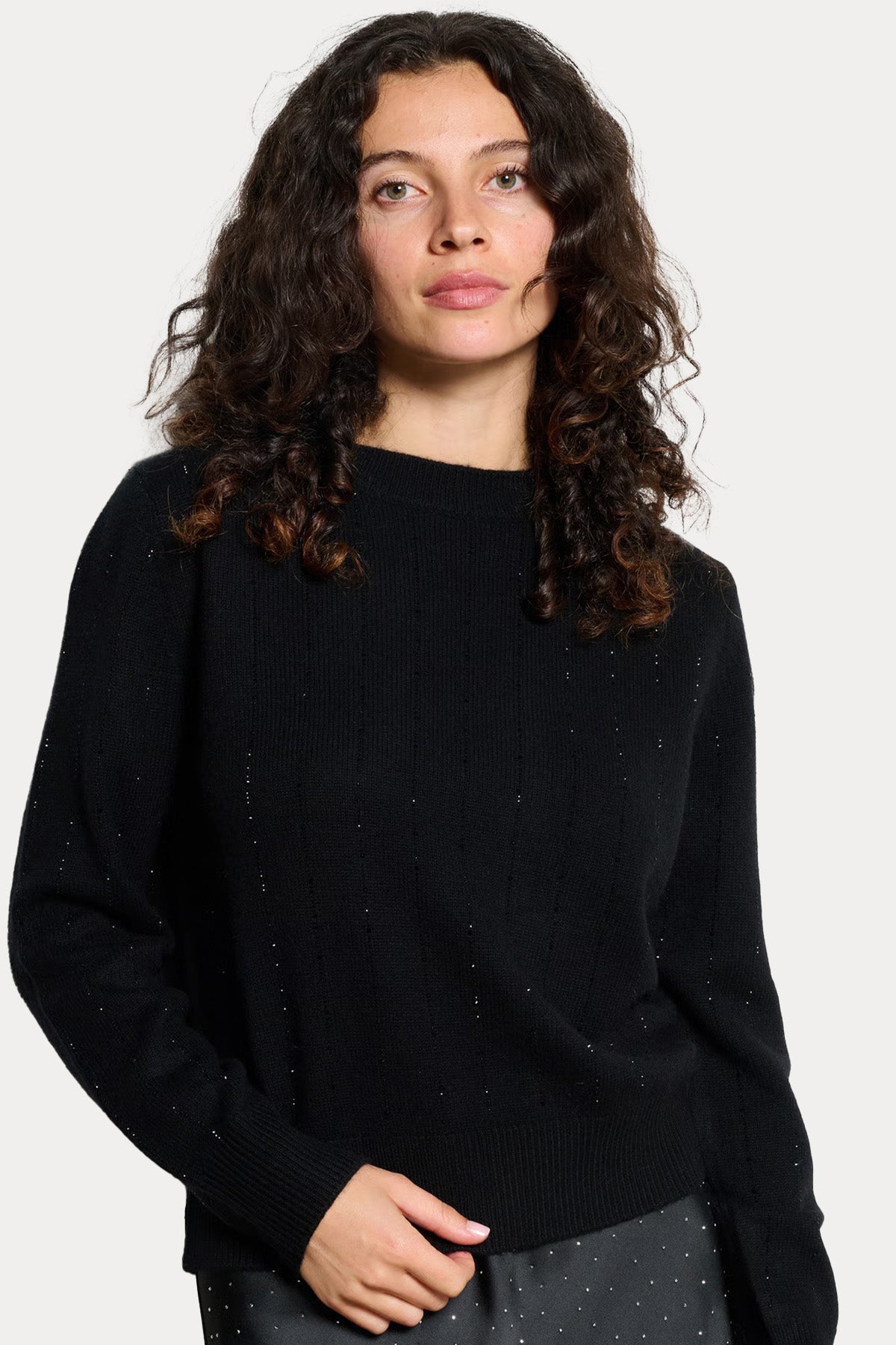 Berenice Mystarlight Loose Fit Kaşmir Örgü Yün Triko