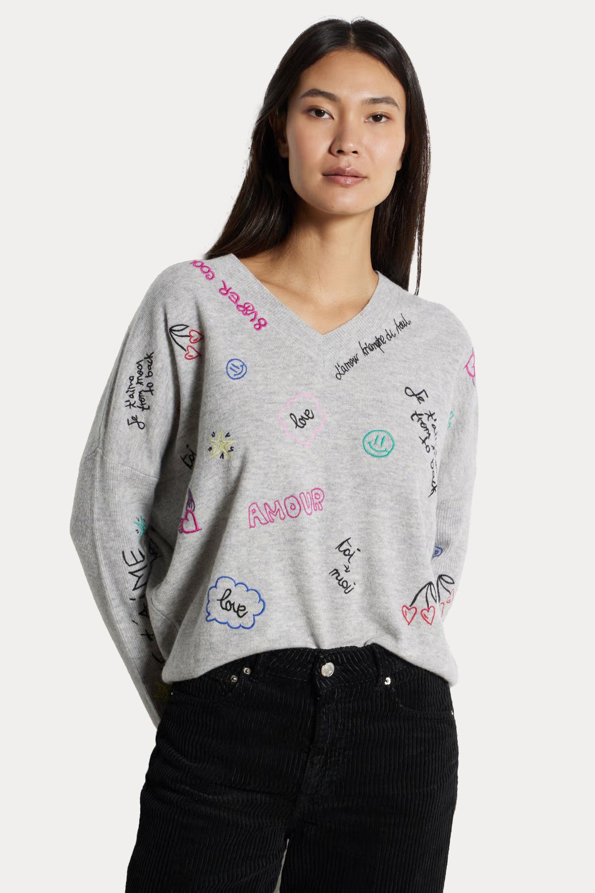 Berenice Myneweryday Loose Fit İnce Örgü Yün Triko