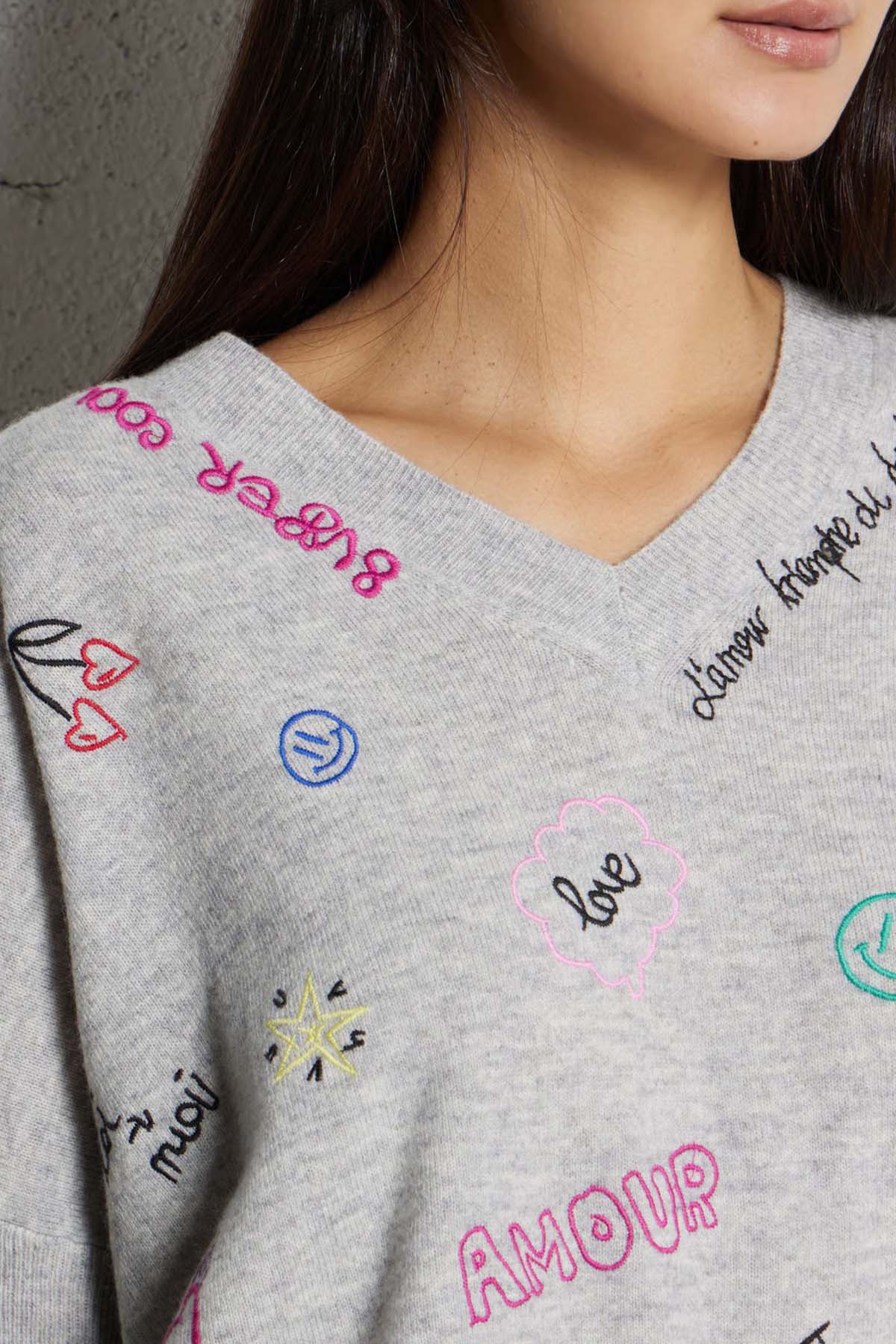 Berenice Myneweryday Loose Fit İnce Örgü Yün Triko