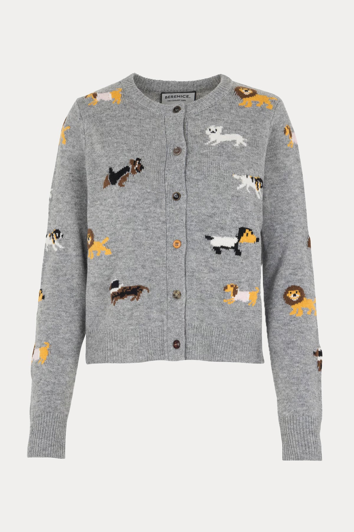 Berenice Myanimals Regular Fit Örgü Yün Triko Ceket