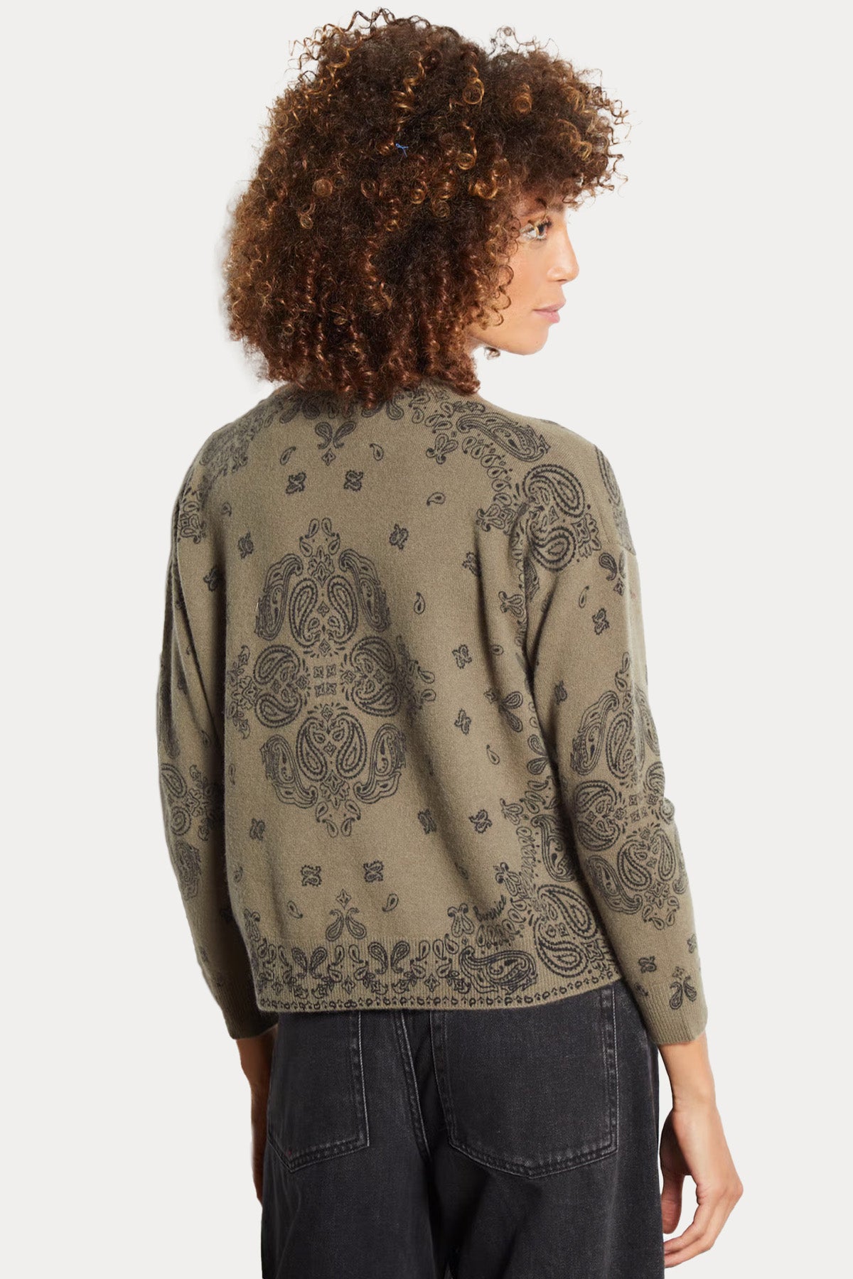 Berenice Mybandana Loose Fit İnce Örgü Yün Triko