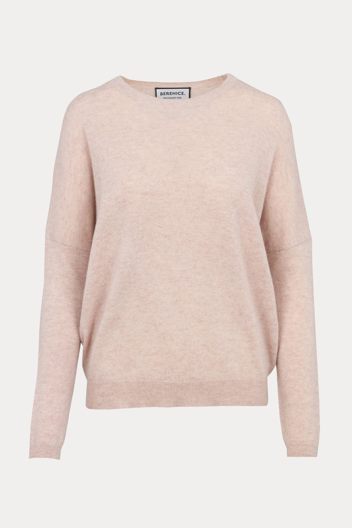 Berenice Mapolonia Comfort Fit Kanat Desenli İnce Örgü Kaşmir Yün Triko