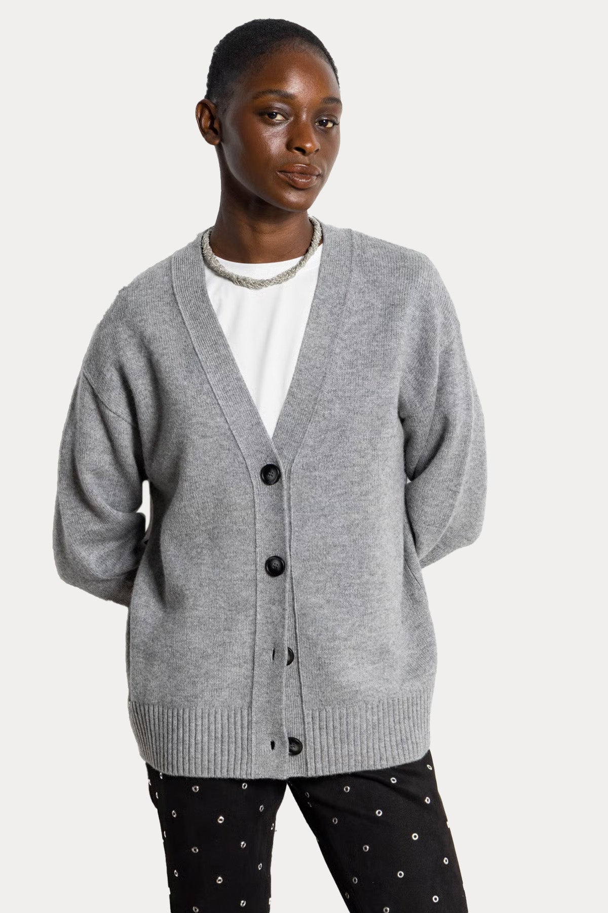 Berenice Minawings Regular Fit Kanat Desenli Örgü Yün Triko Ceket