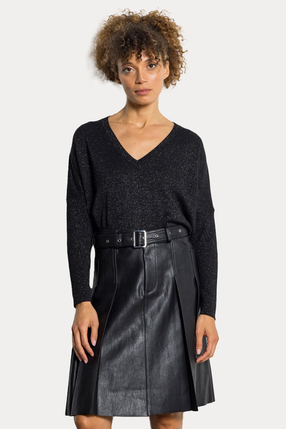 Berenice Mywings Kanat Desenli İnce Örgü Kaşmir Yün Triko