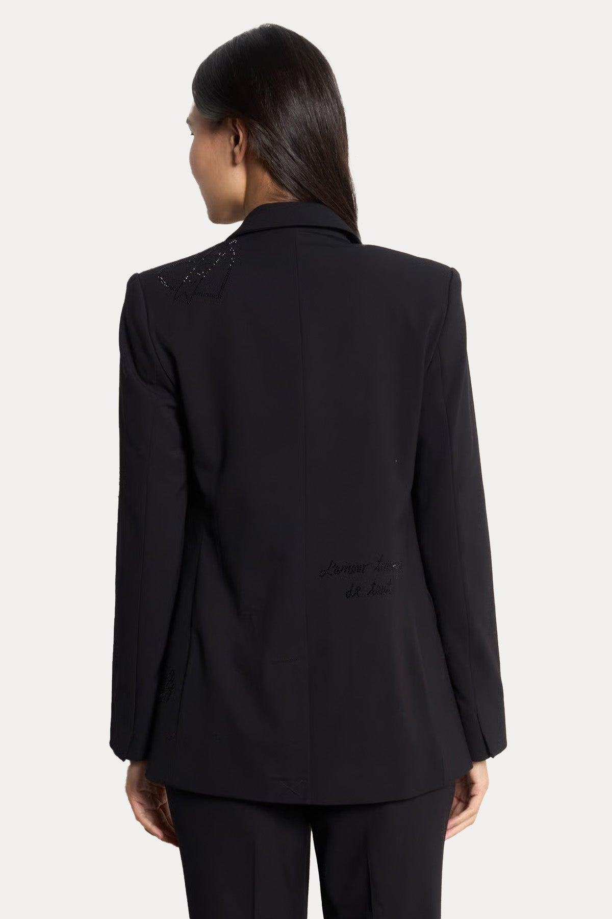 Berenice Vady Regular Fit Parlak Taş Desenli Blazer Ceket