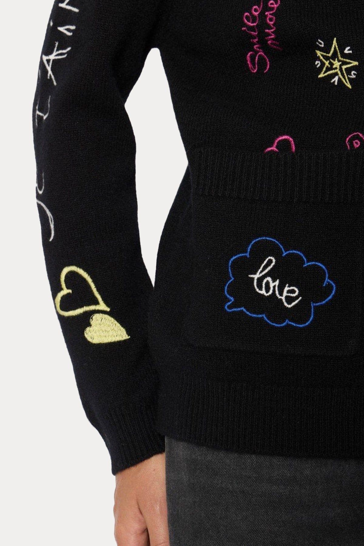 Berenice Mynewgiulio Relaxed Fit Desenli İnce Örgü Yün Triko Ceket