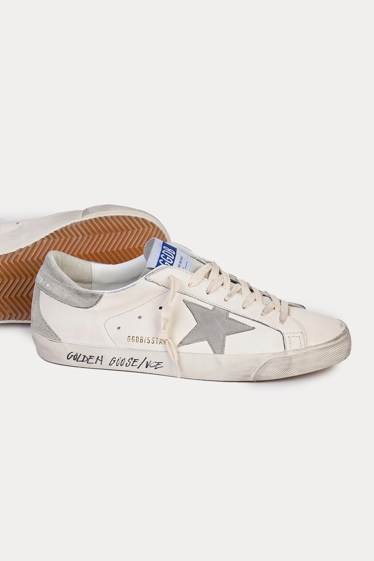 Golden Goose Super-Star Deri Sneaker Ayakkabı-Ayakkabı-Libas