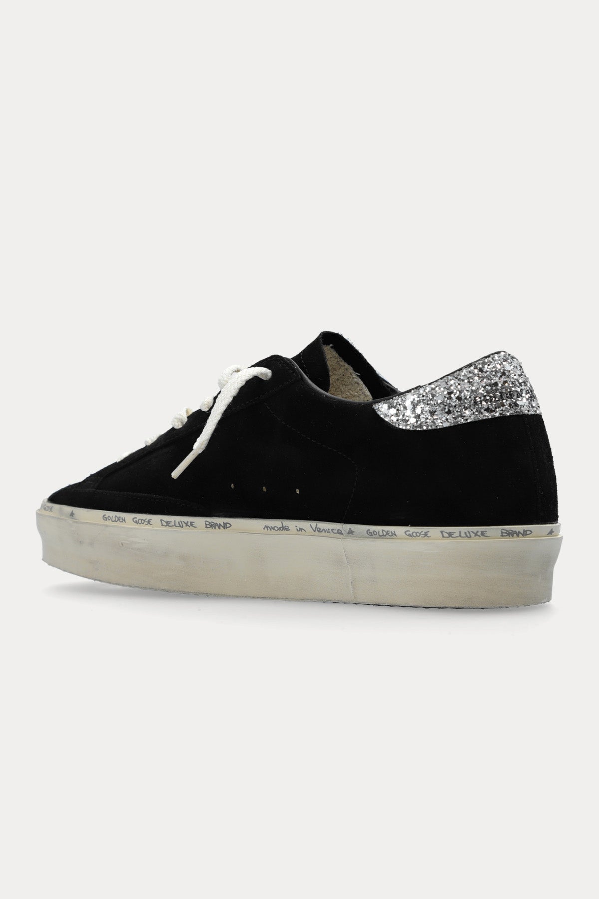 Golden Goose Hi-Star Payetli Süet Sneaker Ayakkabı-Ayakkabı-Libas