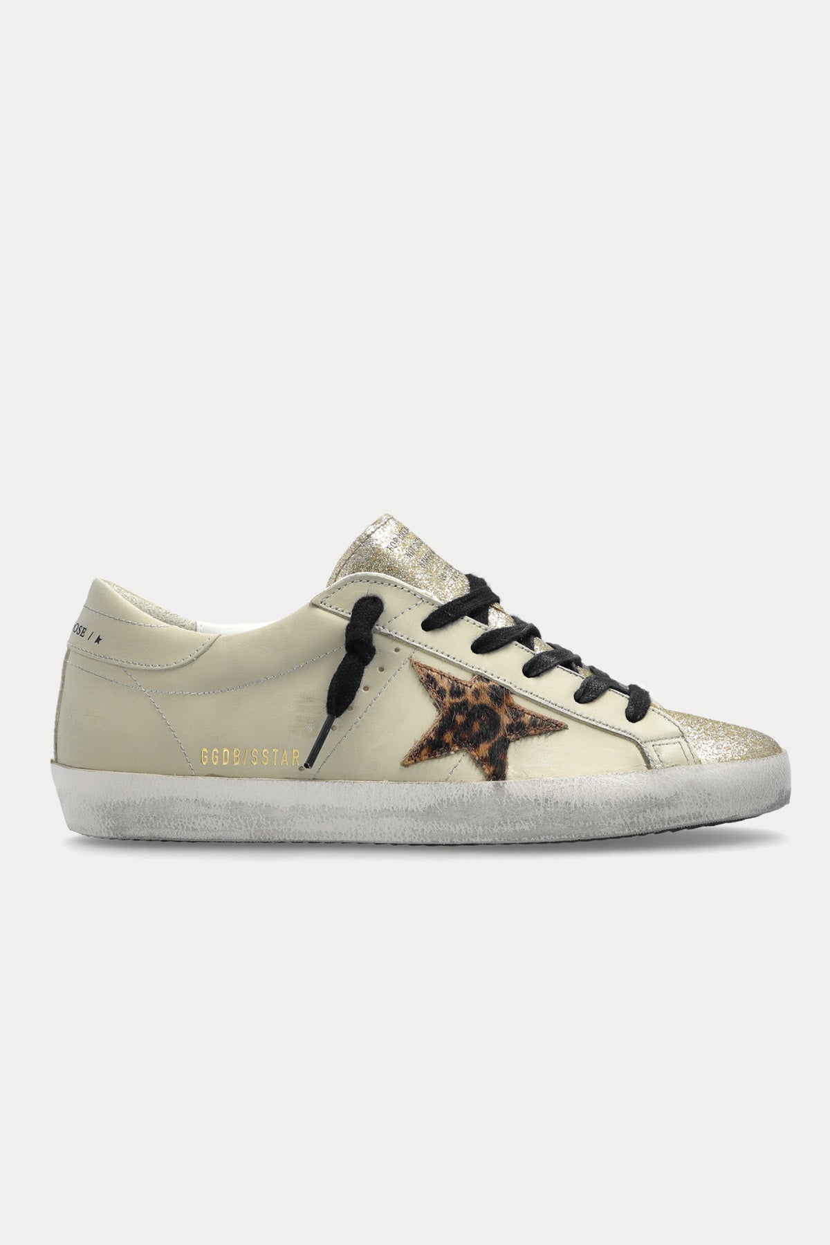 Golden Goose Super-Star Leopar Desenli Deri Sneaker Ayakkabı