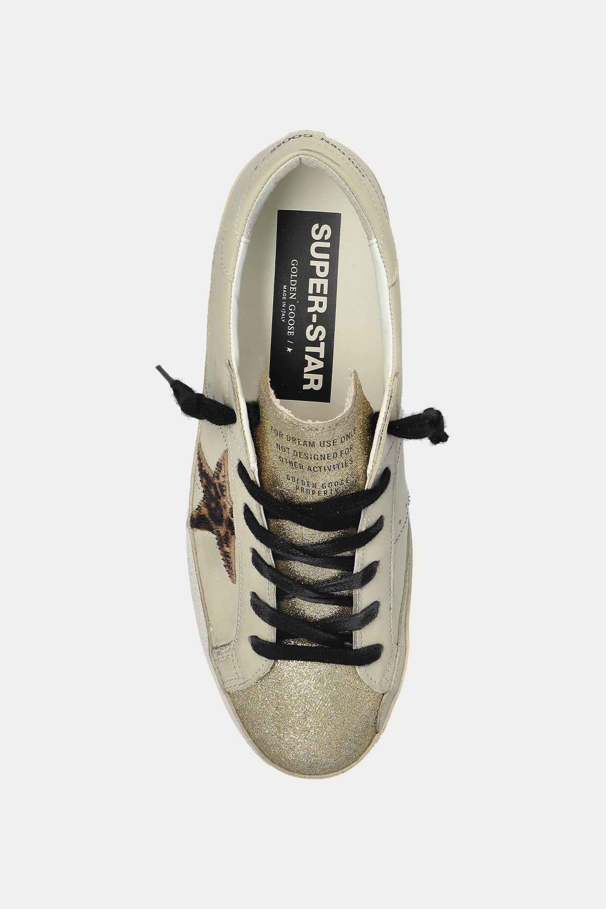 Golden Goose Super-Star Leopar Desenli Deri Sneaker Ayakkabı