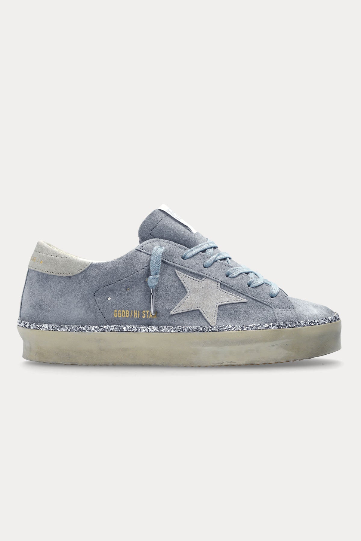 Golden Goose Hi-Star Payetli Süet Sneaker Ayakkabı