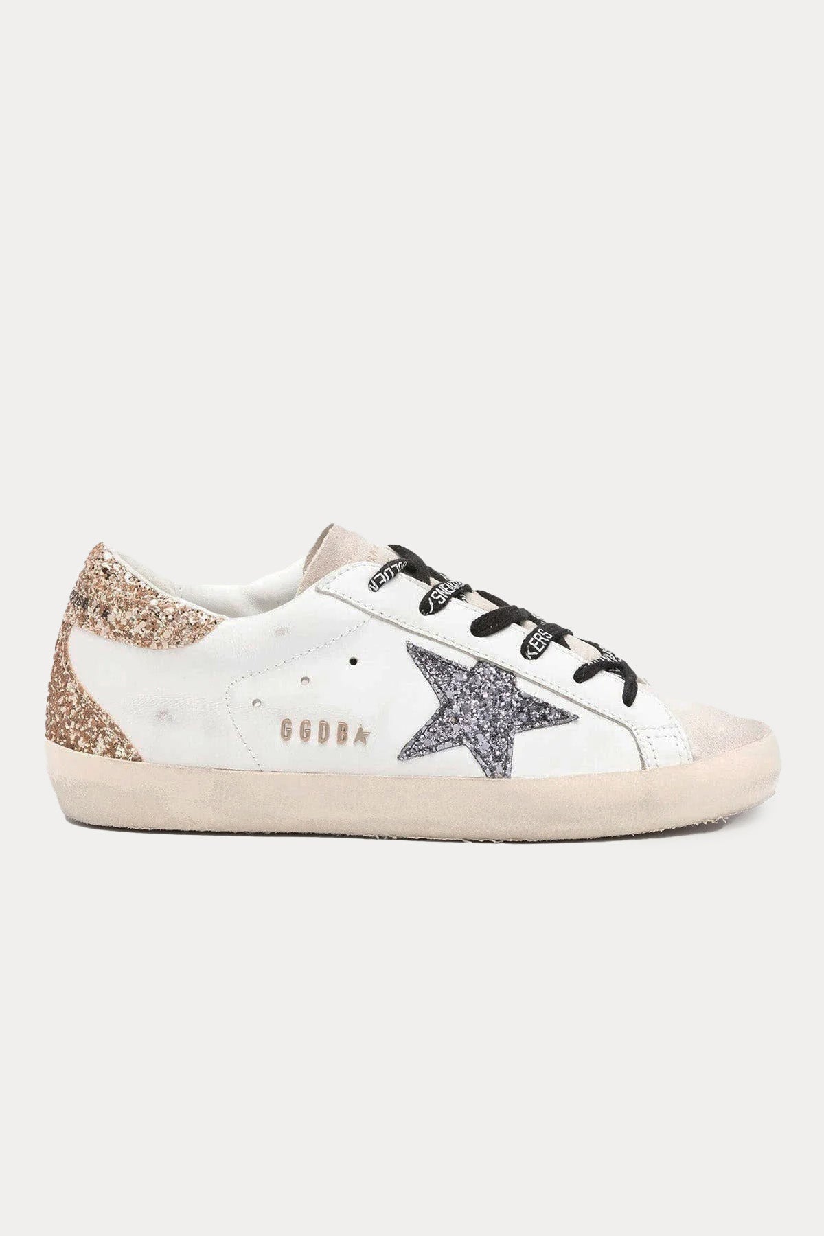 Golden Goose Super-Star Payetli Deri Sneaker Ayakkabı