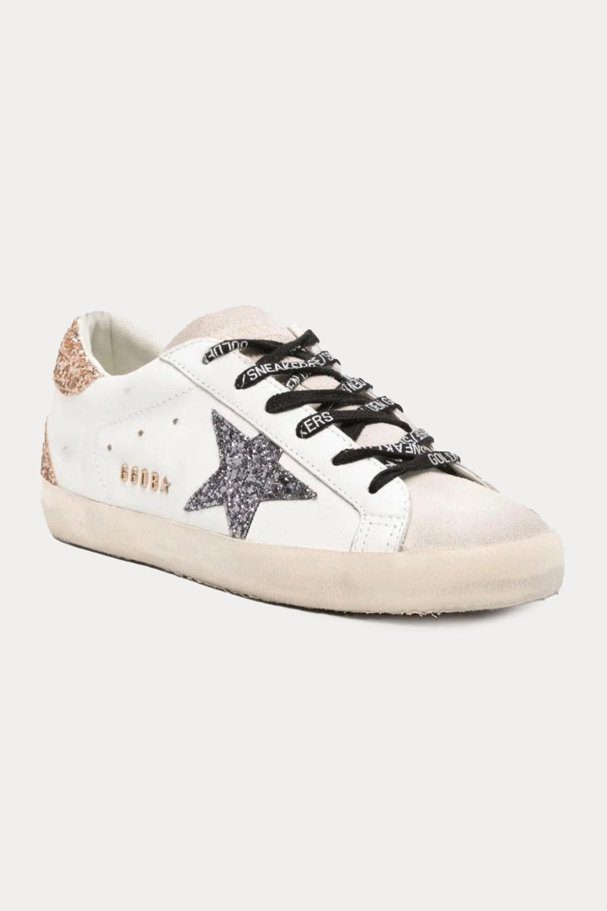 Golden Goose Super-Star Payetli Deri Sneaker Ayakkabı
