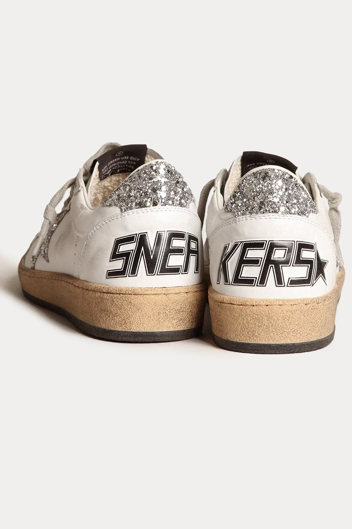 Golden Goose Ball-Star Payetli Deri Sneaker Ayakkabı-Ayakkabı-Libas