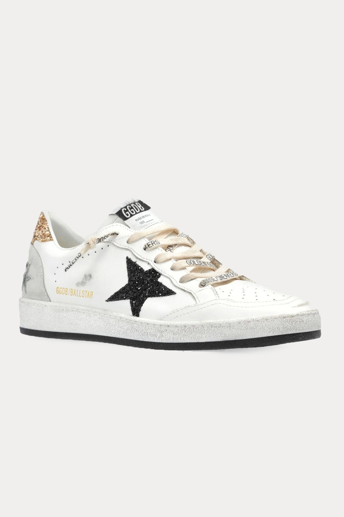 Golden Goose Ball-Star Payetli Deri Sneaker Ayakkabı-Ayakkabı-Libas