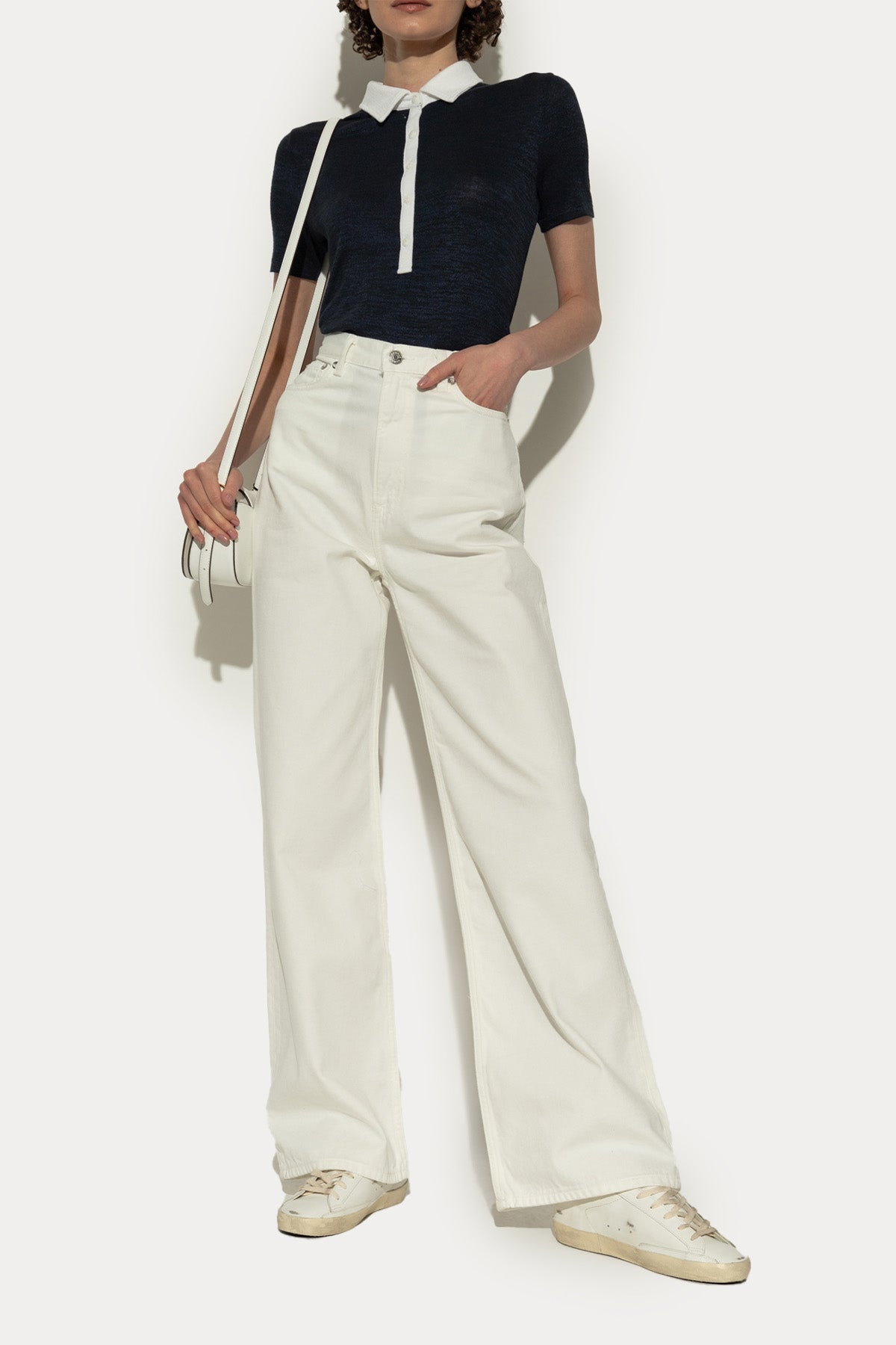 Golden Goose Super-Star Payetli Deri Sneaker Ayakkabı