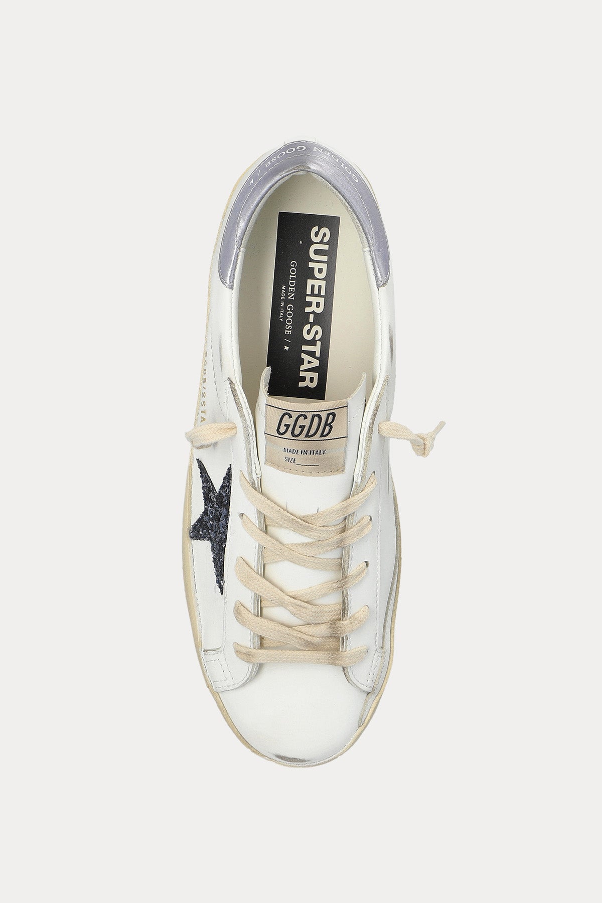 Golden Goose Super-Star Payetli Deri Sneaker Ayakkabı
