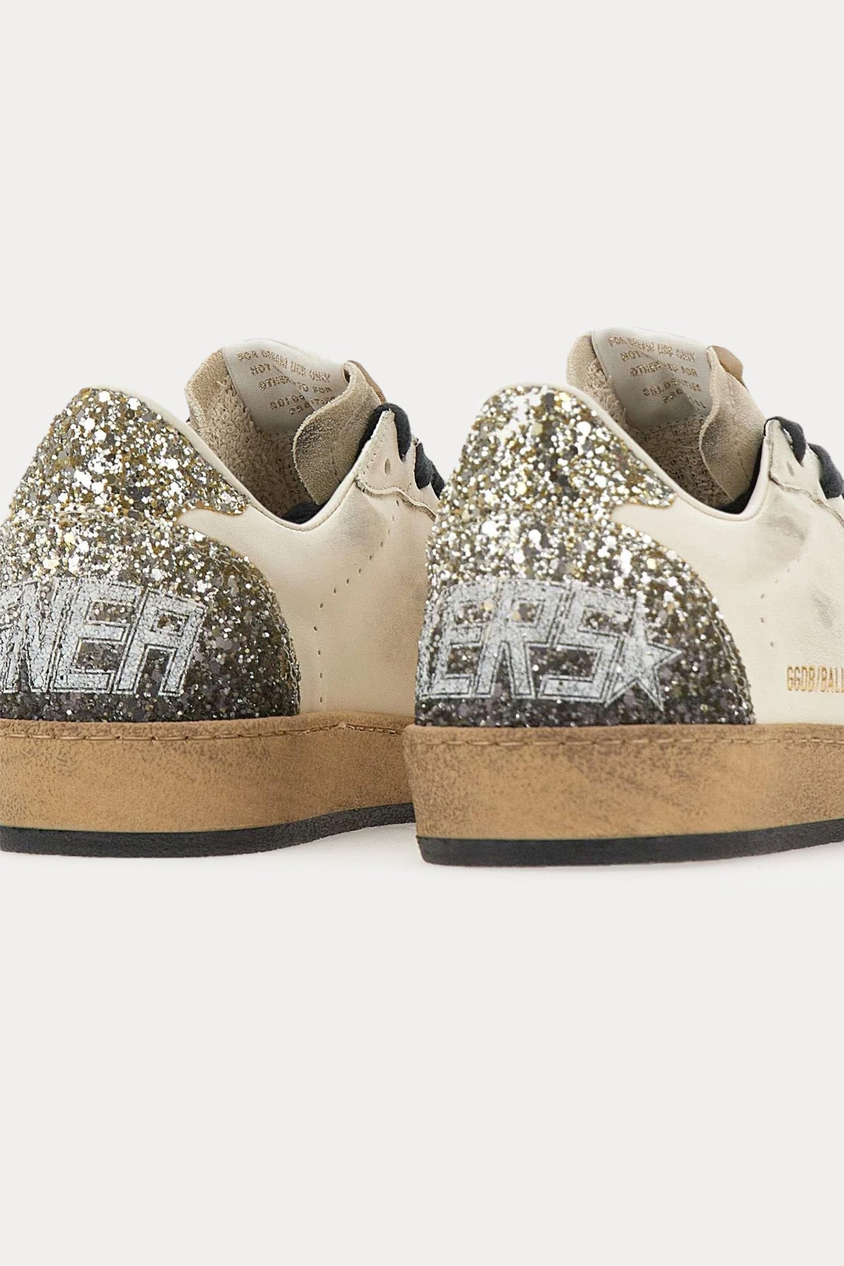 Golden Goose Ball-Star Payetli Deri Sneaker Ayakkabı-Ayakkabı-Libas