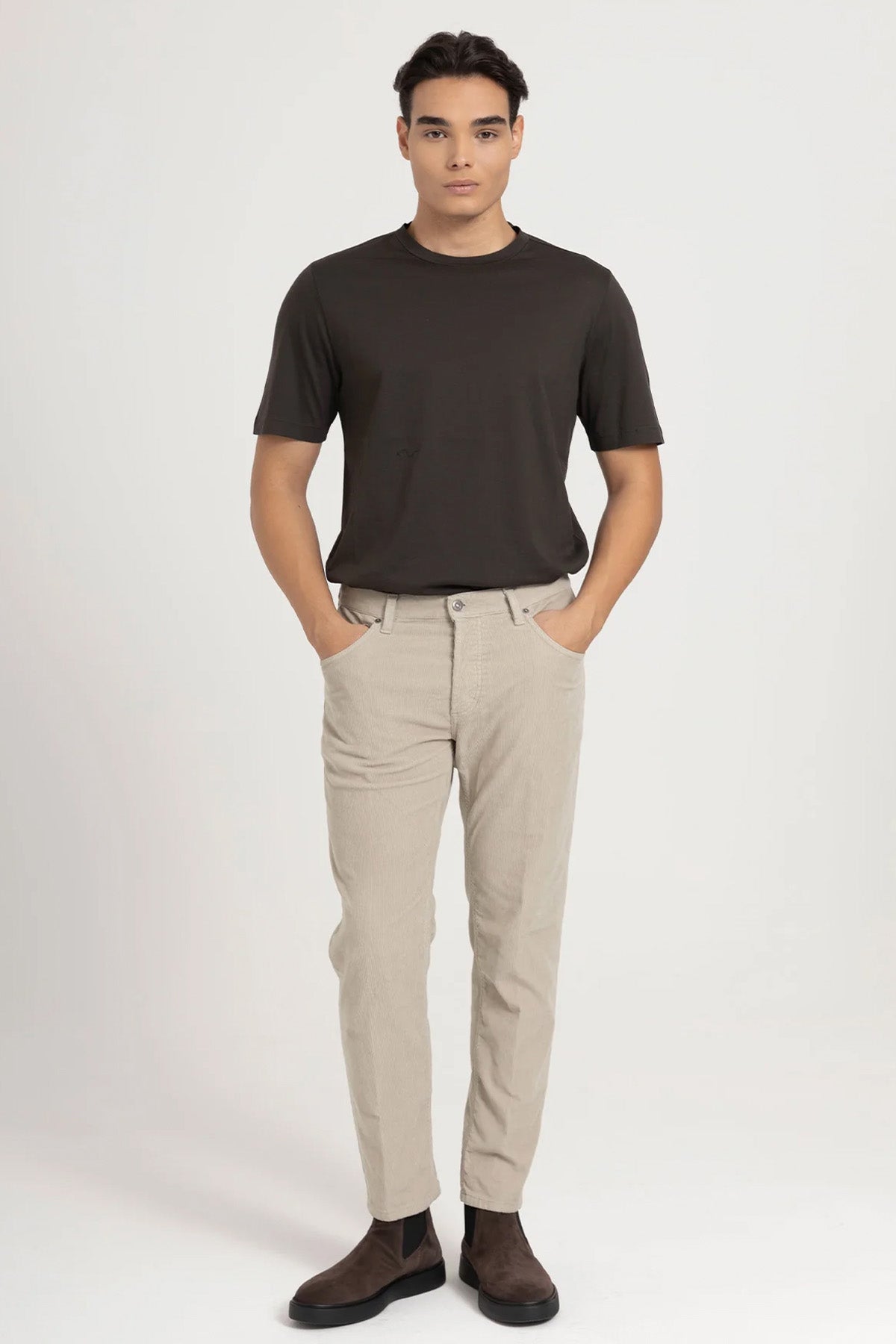 Dondup Brighton Carrot Fit Fitilli Kadife Pantolon