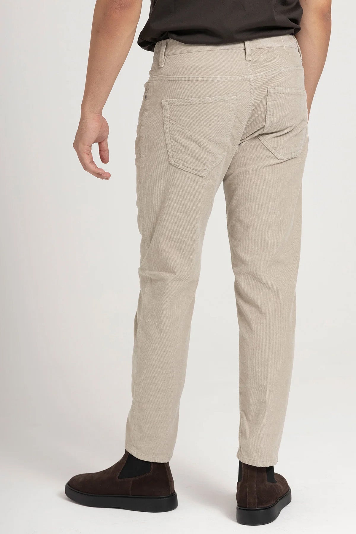 Dondup Brighton Carrot Fit Fitilli Kadife Pantolon