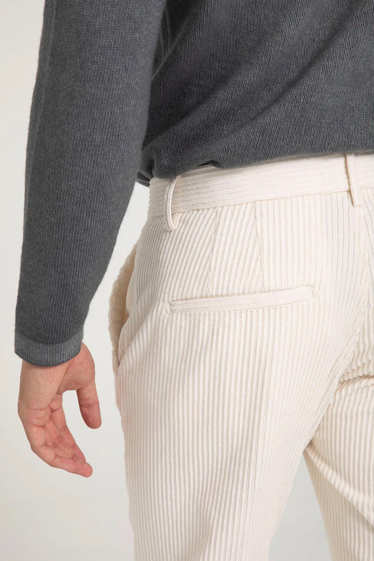Dondup Fitilli Kadife Yandan Cepli Pantolon-Pantolon-Libas