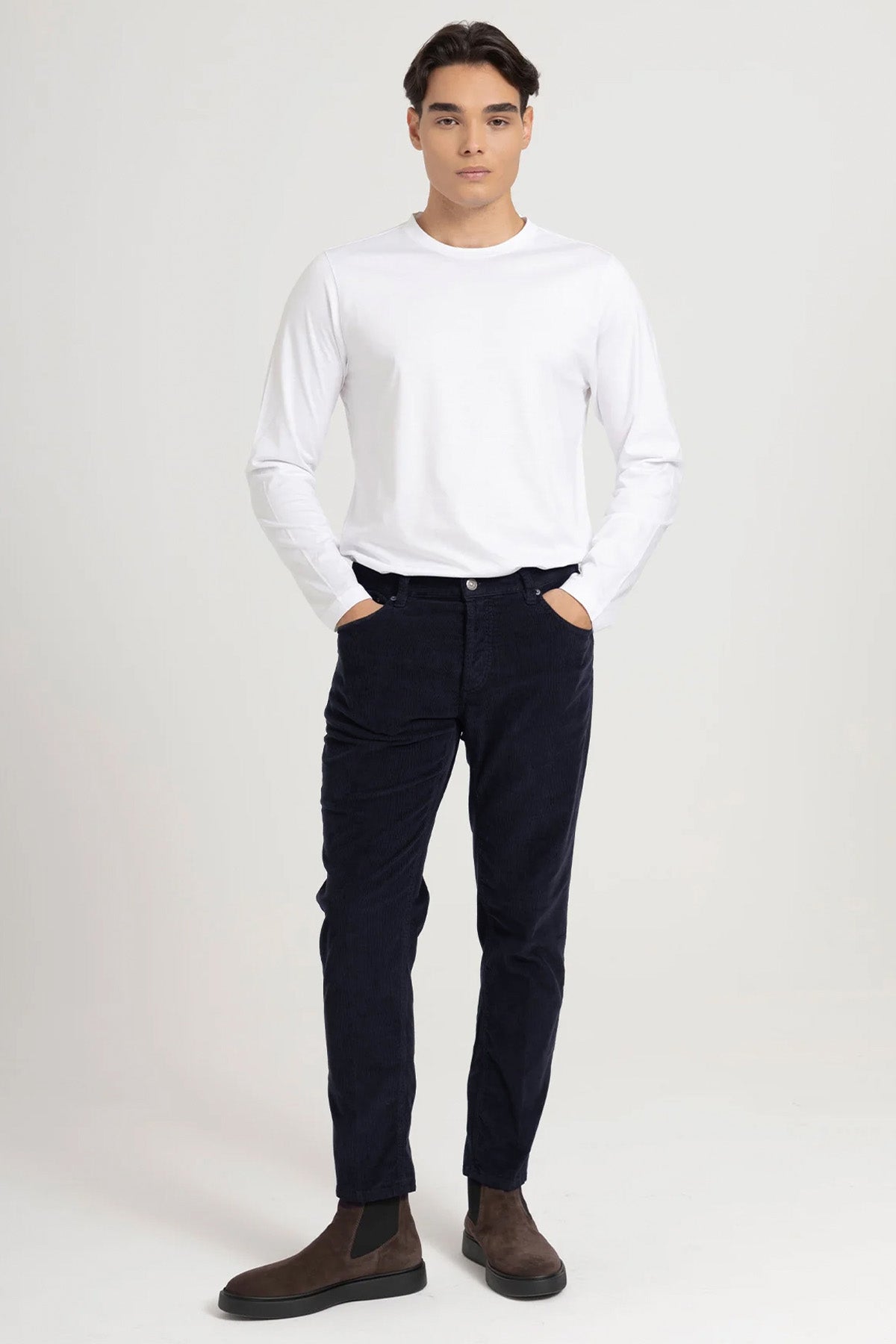 Dondup Brighton Carrot Fit Fitilli Kadife Pantolon