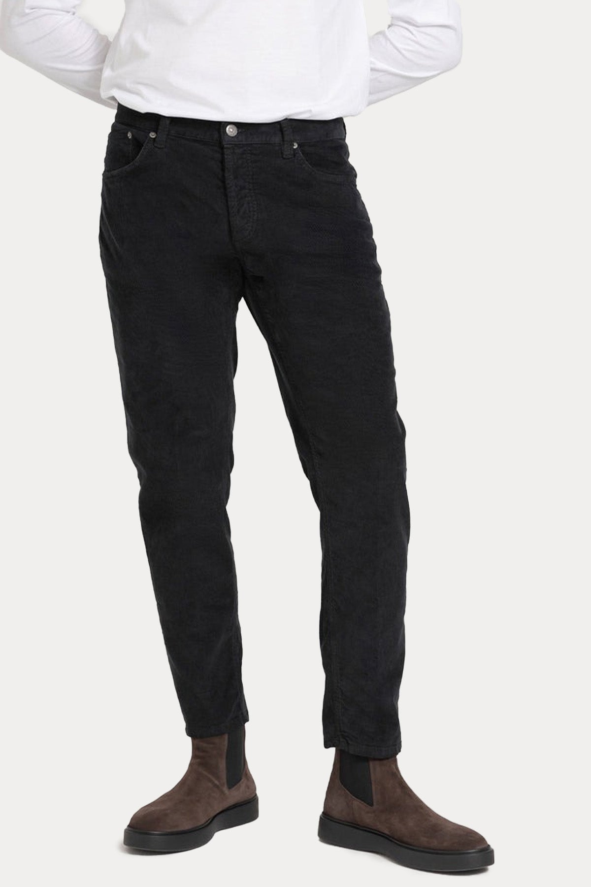 Dondup Brighton Carrot Fit Fitilli Kadife Pantolon