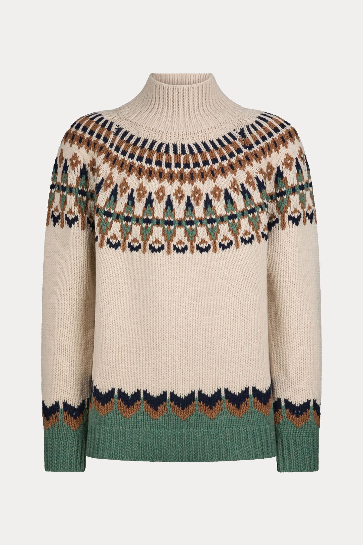 Dondup Relaxed Fit Balıkçı Yaka Örgü Yün Triko