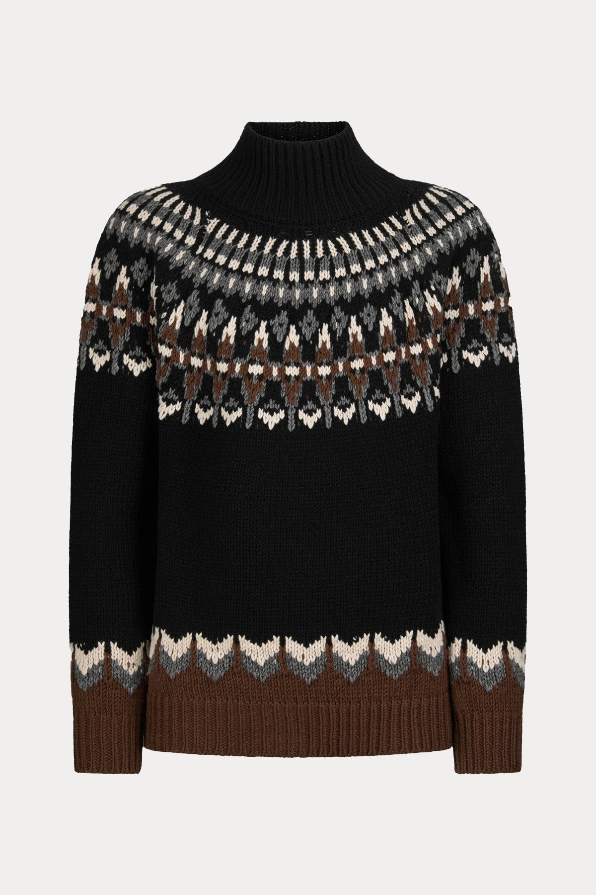 Dondup Relaxed Fit Balıkçı Yaka Örgü Yün Triko