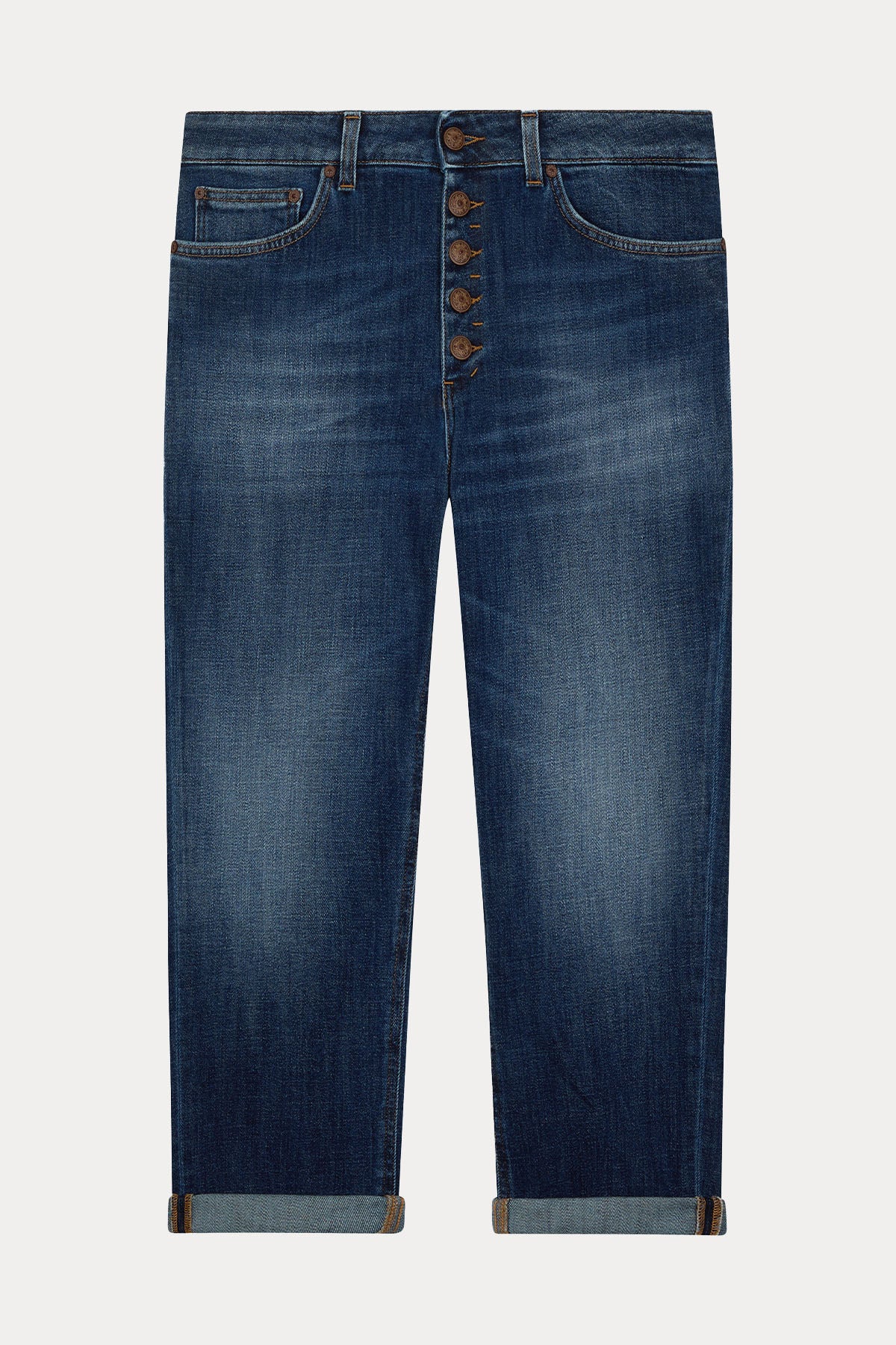 Dondup Koons Loose Fit Yüksek Bel Jeans