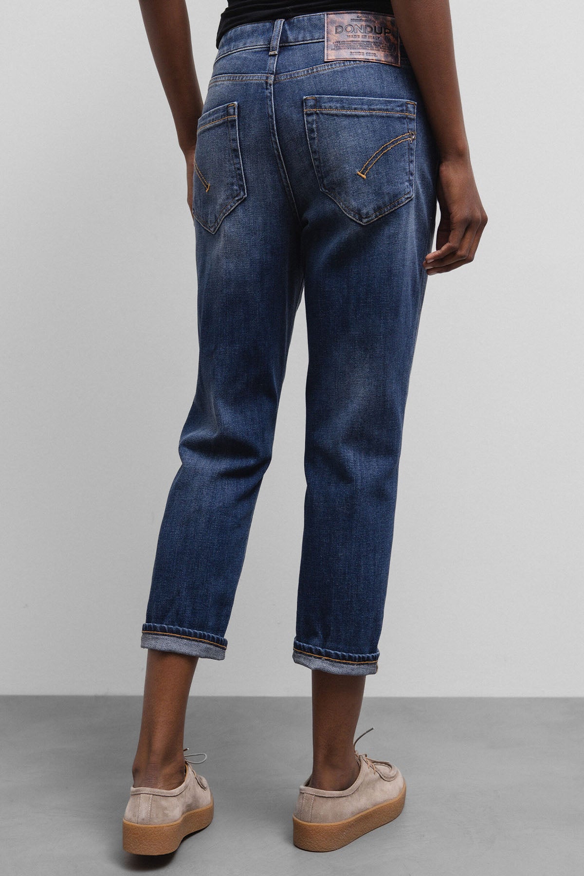 Dondup Koons Loose Fit Yüksek Bel Jeans