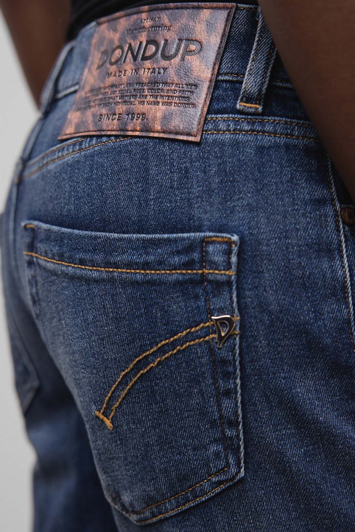 Dondup Koons Loose Fit Yüksek Bel Jeans