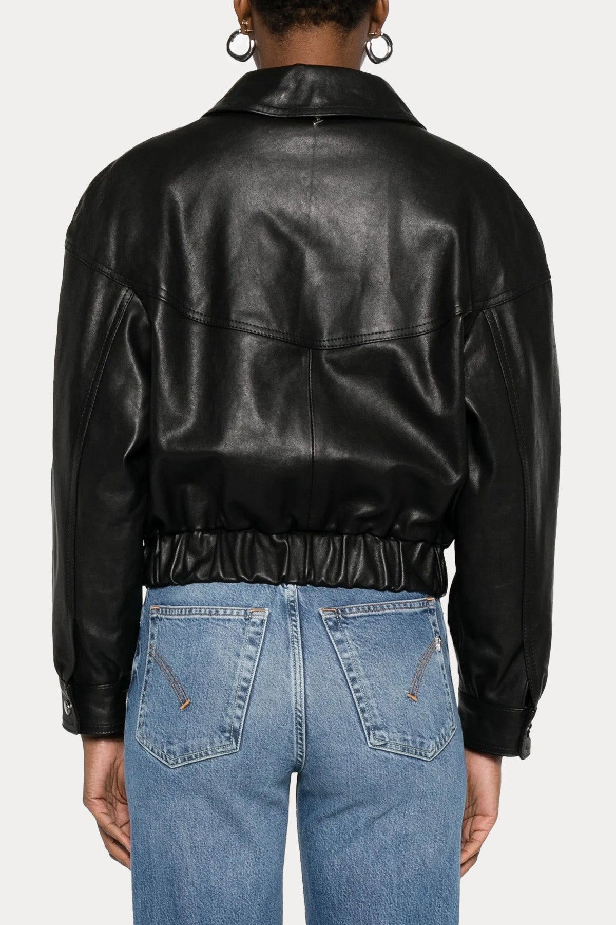 Dondup Relaxed Fit Deri Ceket