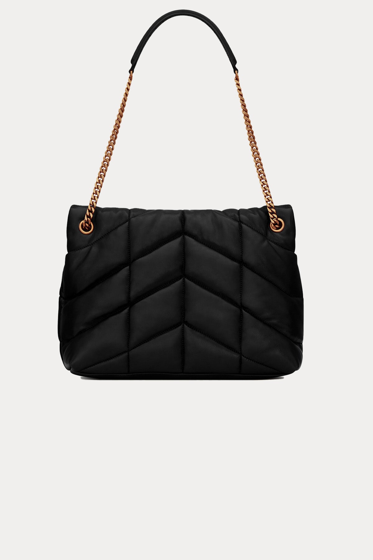 Saint Laurent Logolu Medium Deri Omuz Çantası