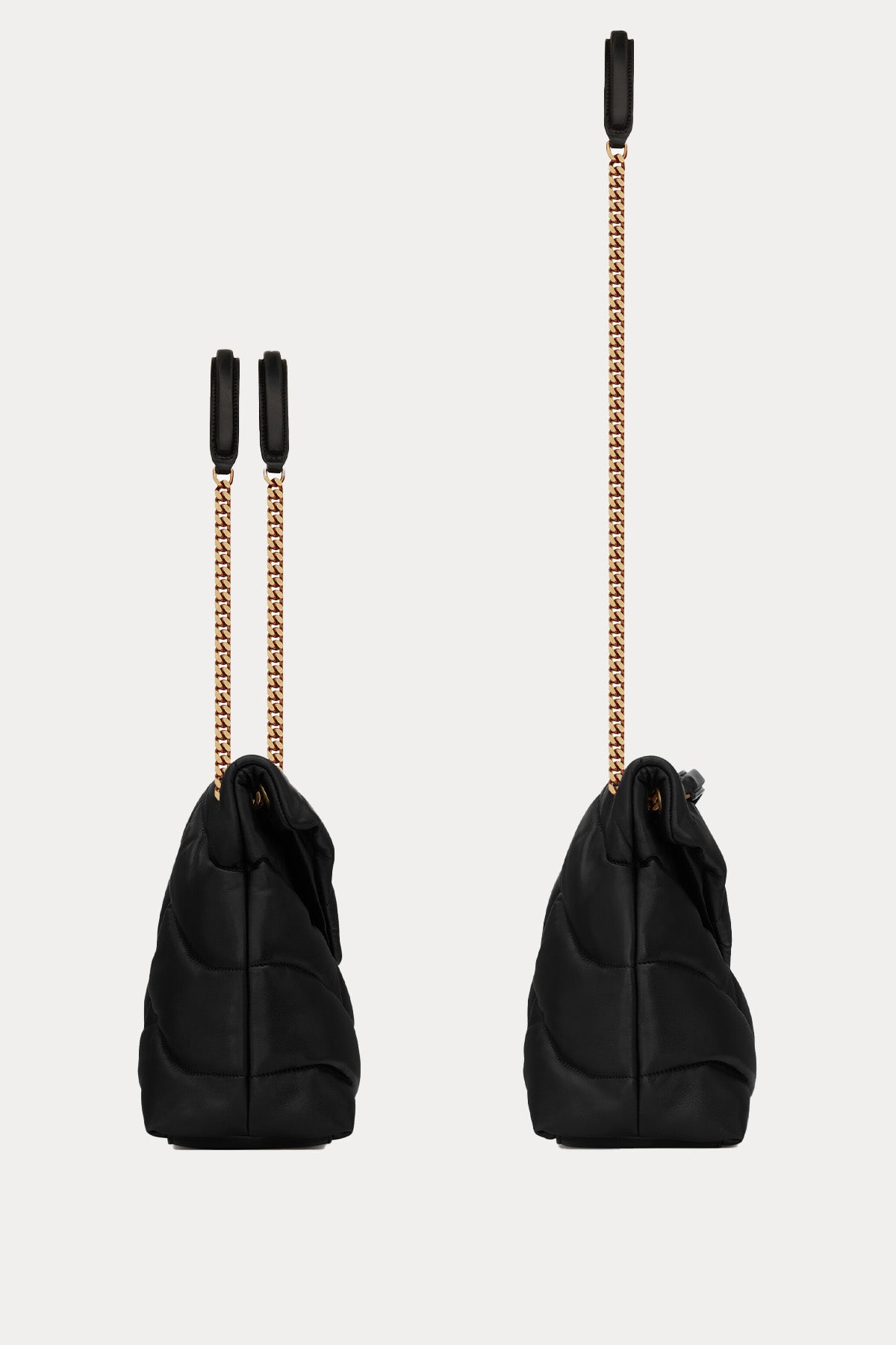 Saint Laurent Logolu Medium Deri Omuz Çantası