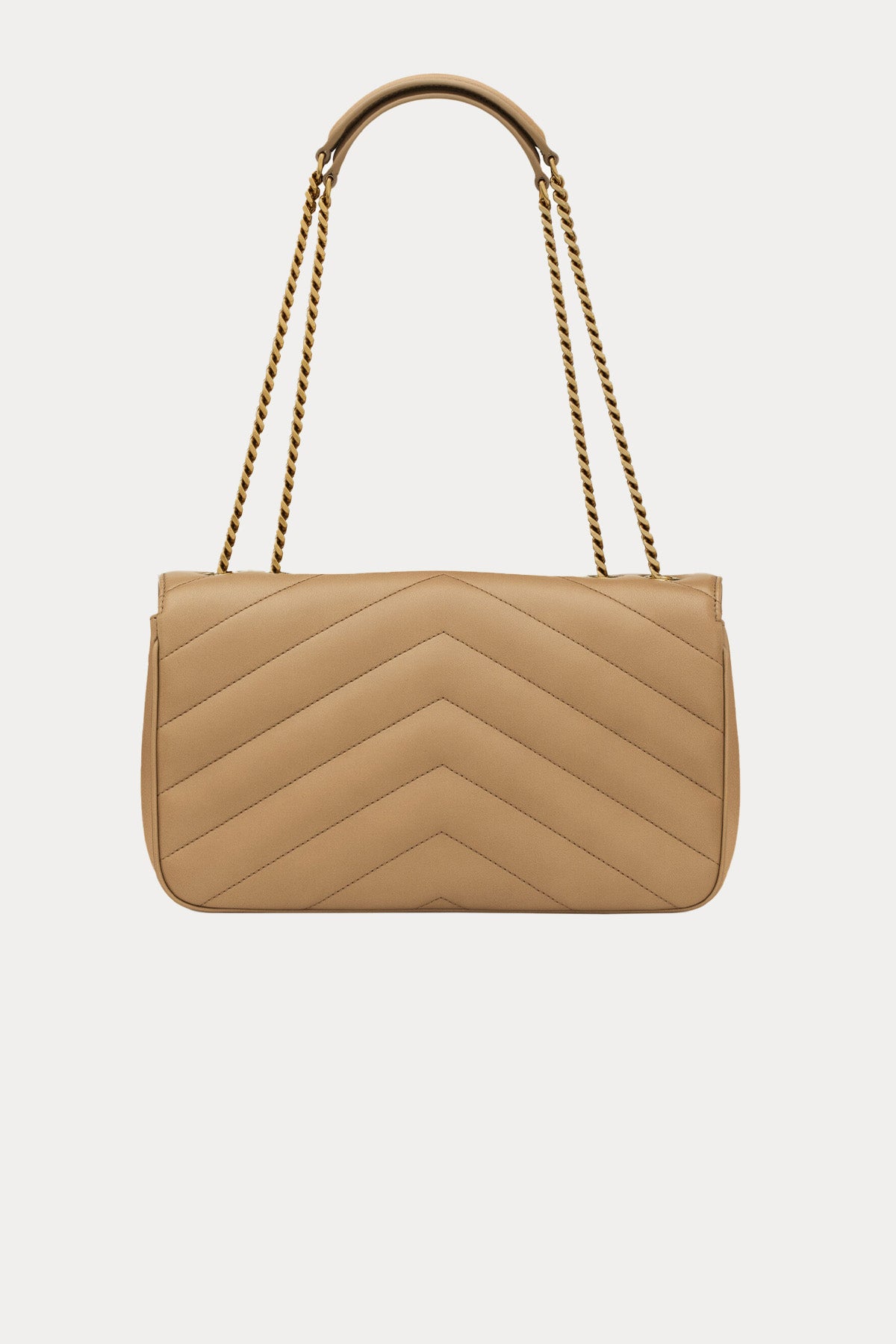 Saint Laurent Logolu Medium Deri Omuz Çantası