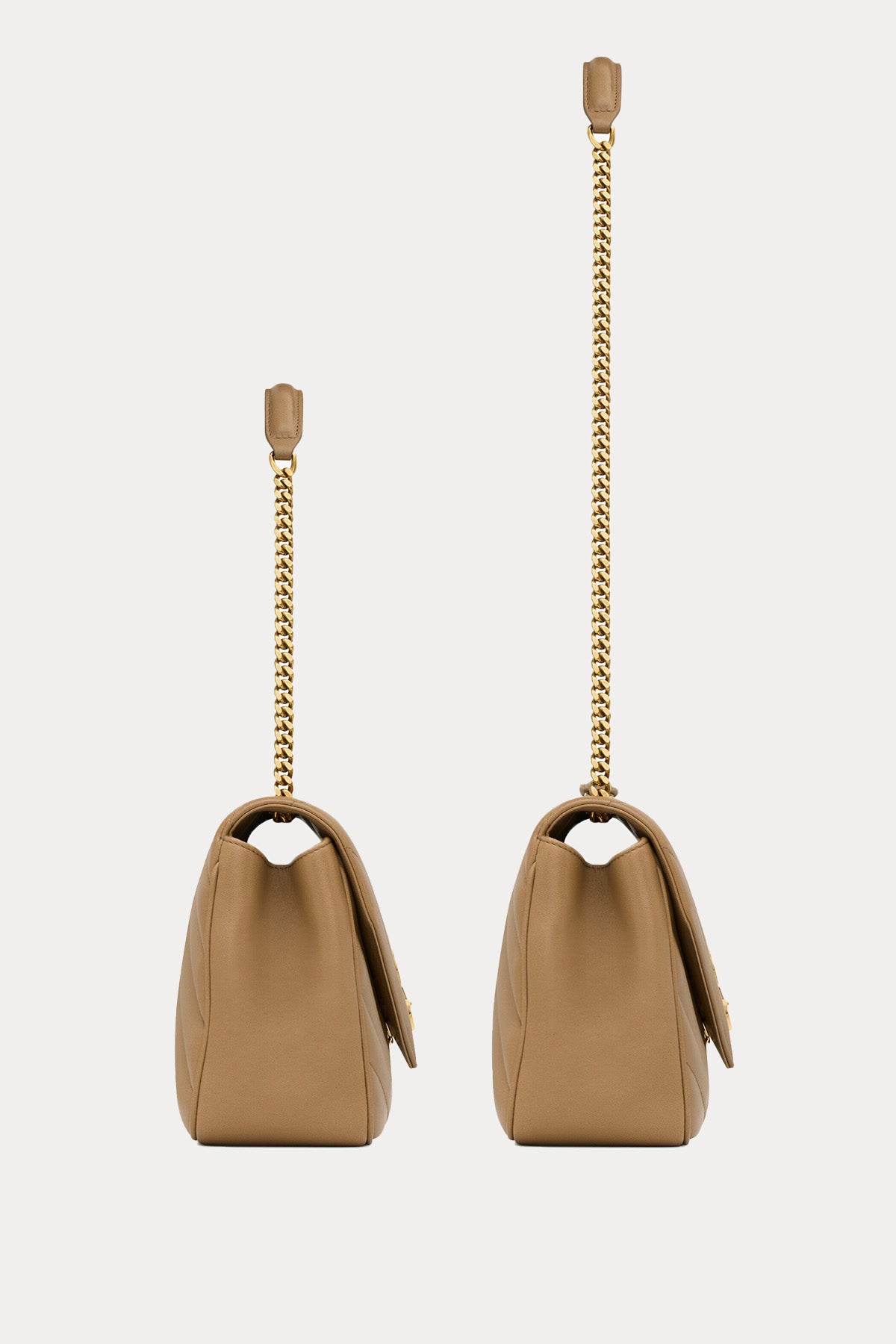 Saint Laurent Logolu Medium Deri Omuz Çantası