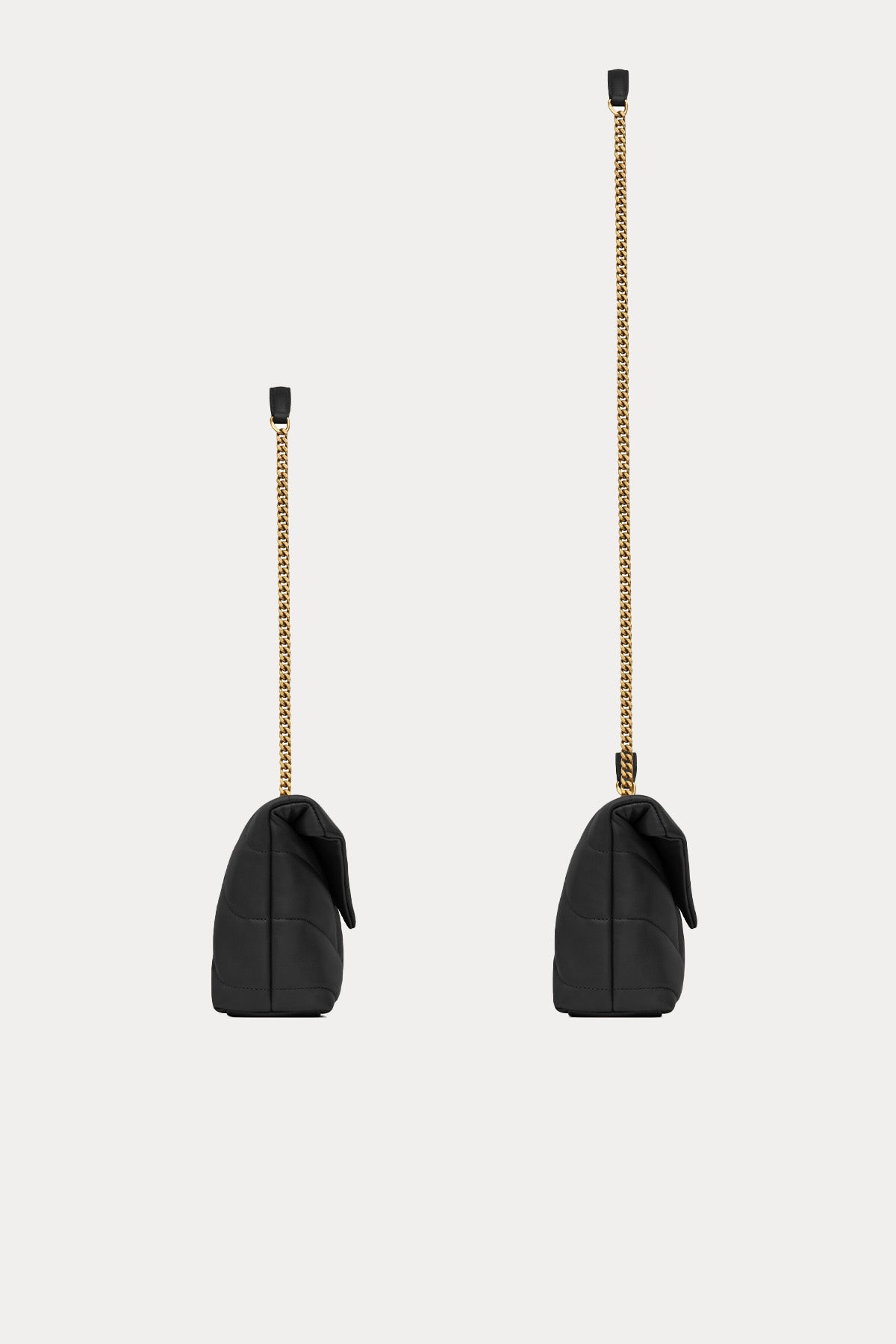 Saint Laurent Logolu Small Kapitone Deri Omuz Çantası