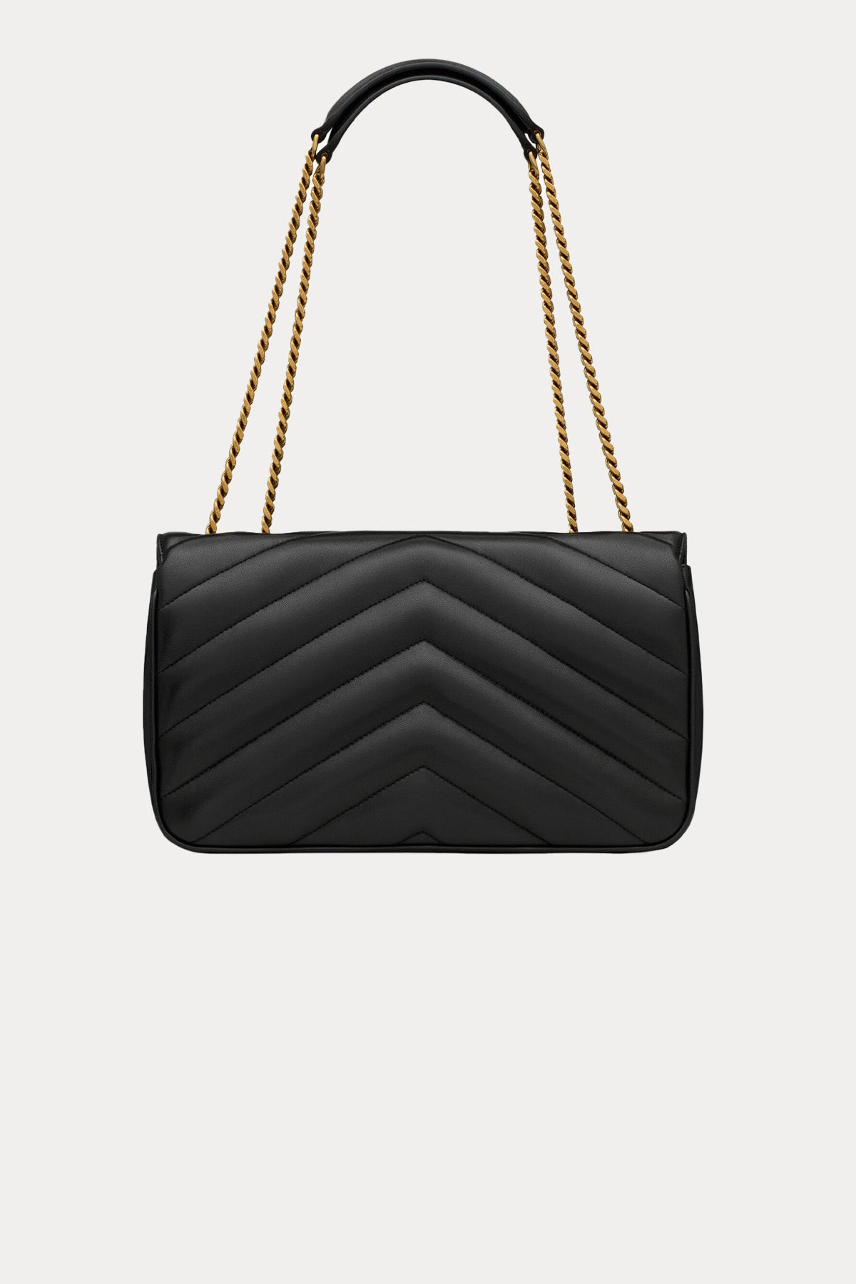 Saint Laurent Logolu Medium Deri Omuz Çantası