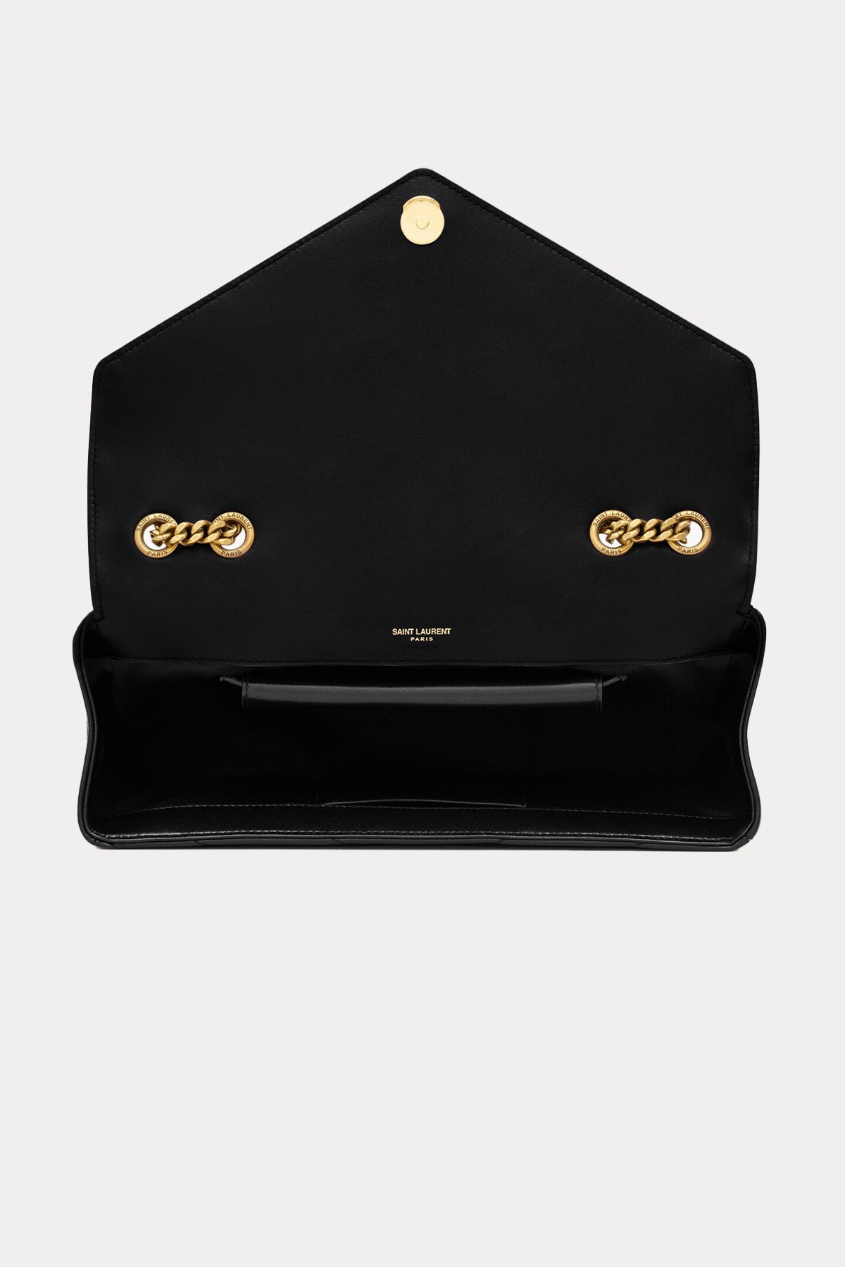 Saint Laurent Logolu Medium Deri Omuz Çantası