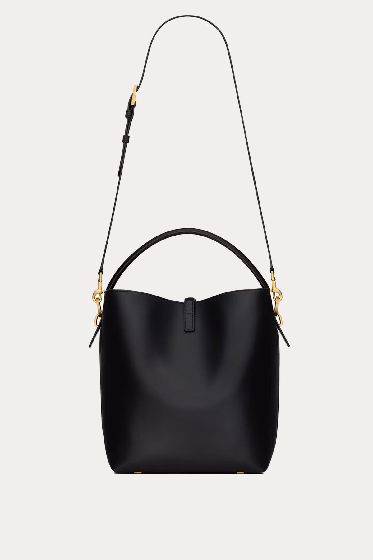 Saint Laurent Logolu Medium Deri Omuz Çantası