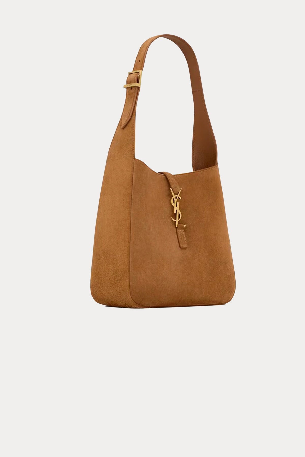 Saint Laurent Logolu Small Süet Omuz Çantası