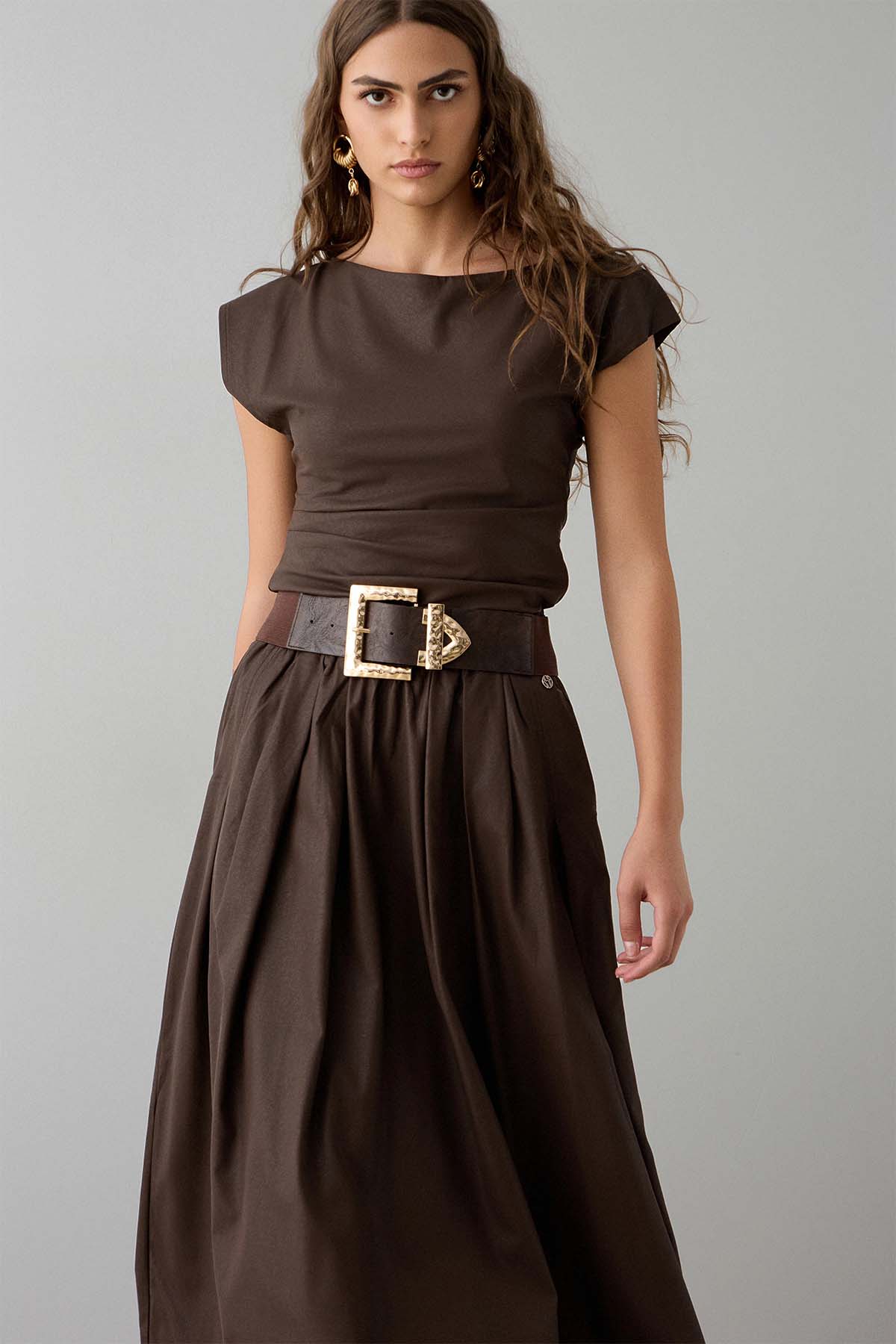 Bsb Asimetrik Kesim Deri Bluz