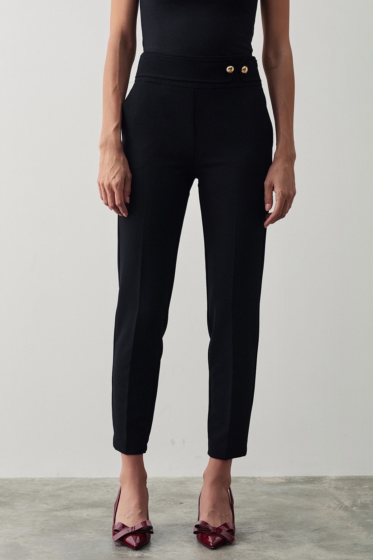 Bsb Regular Fit Yüksek Belli Streç Pantolon