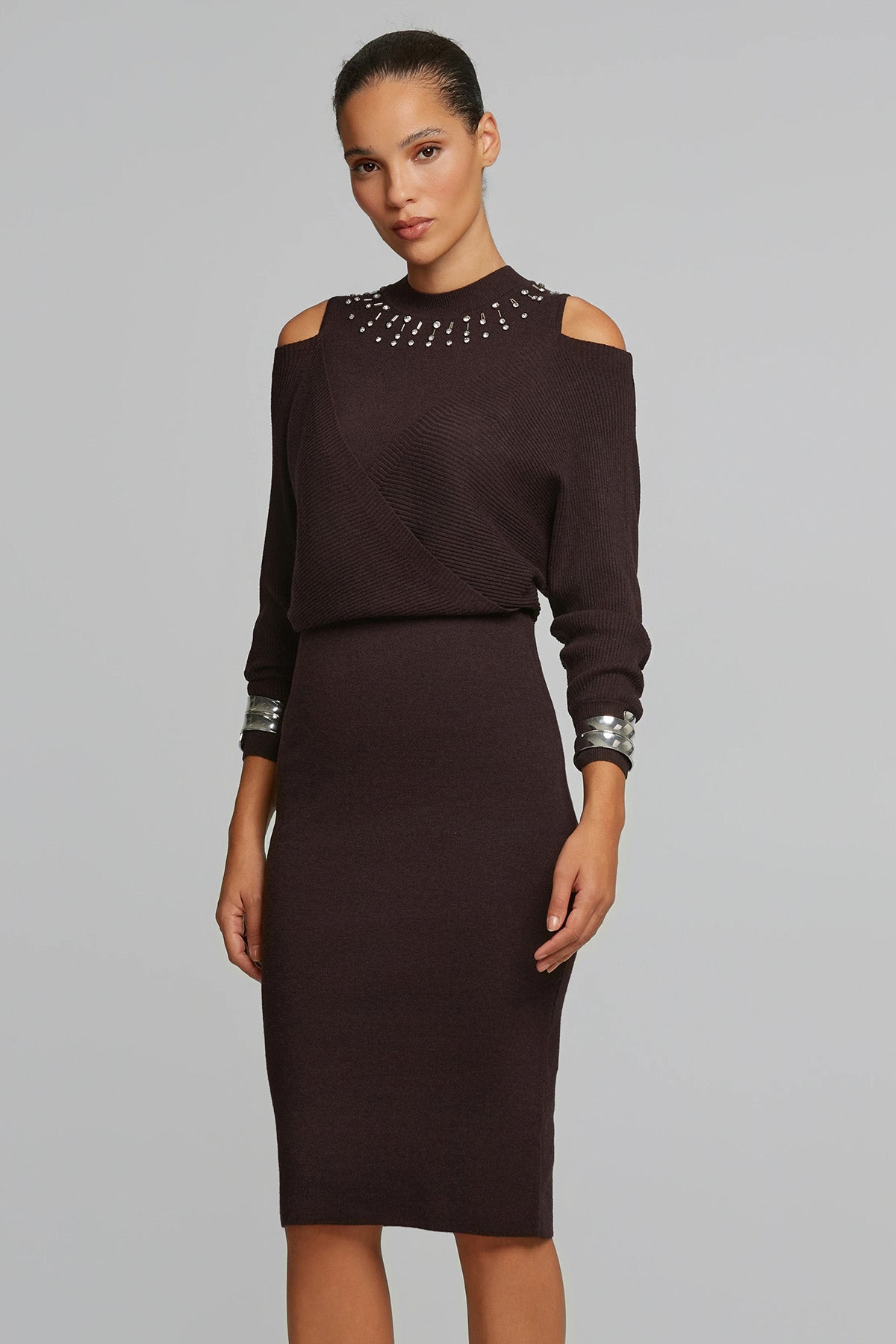 Lynne Midi Örgü Triko Elbise