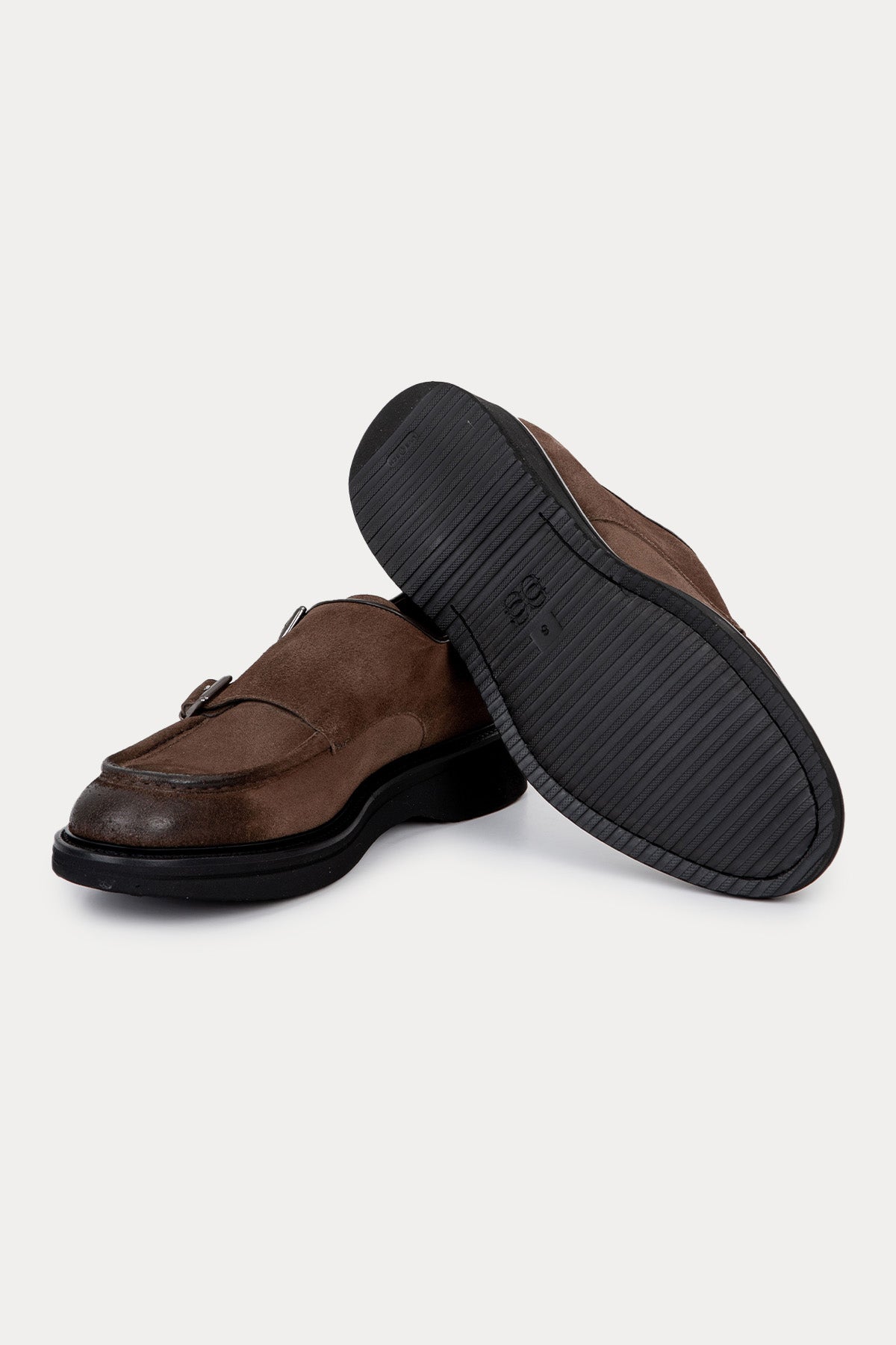 Green George Çift Tokalı Süet Loafer Ayakkabı